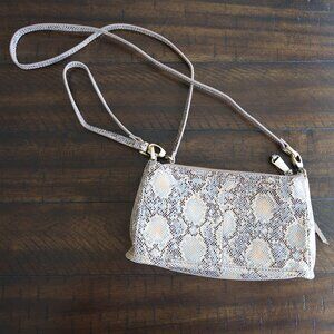 New snake print Darcy leather crossbody bag